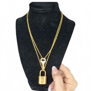 Louis Vuitton Lock & Key Necklace set